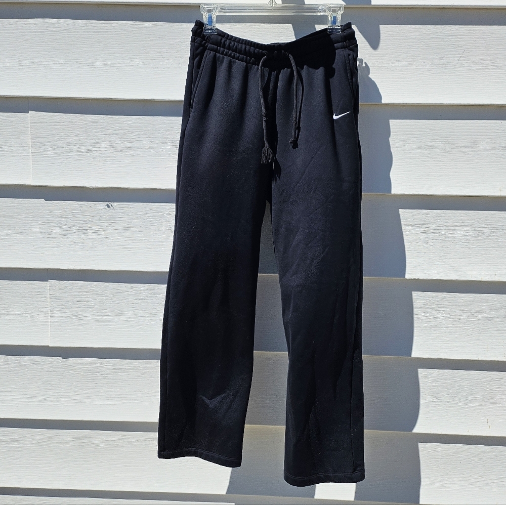 Nike Black Womens Joggers with White Swoosh